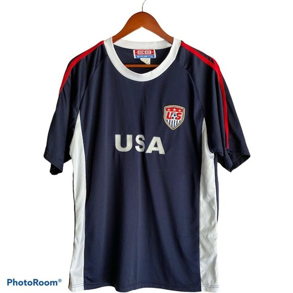 EB Sports Other - USA Blue White Red Soccer Jersey Men's Size L Larg